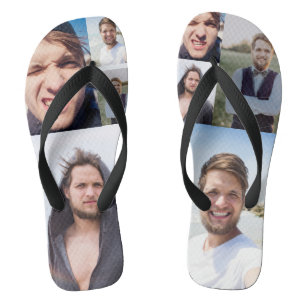 Tongs Photo Collage Mettez Votre Visage