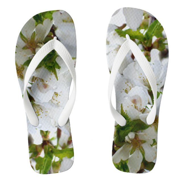 Tongs Photo de fleur blanche élégante (Semelle)