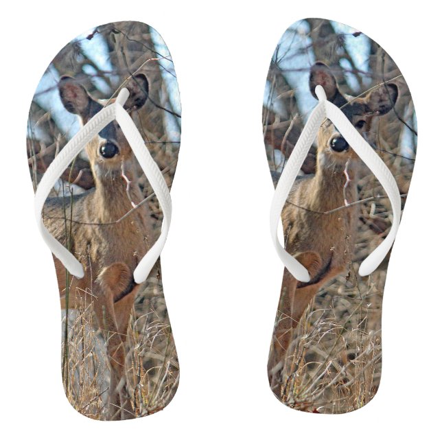 Tongs Photo de la faune Deer Woods (Semelle)