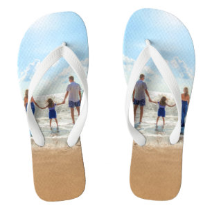 Tongs Photo personnalisée Flip Flops cadeau avec vos pho