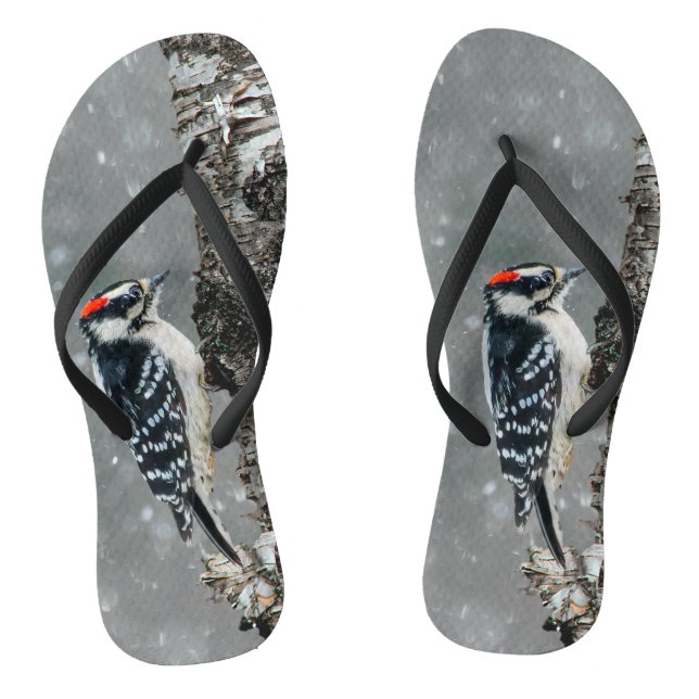 Tongs Pic Downy en neige - Photo originale (Semelle)