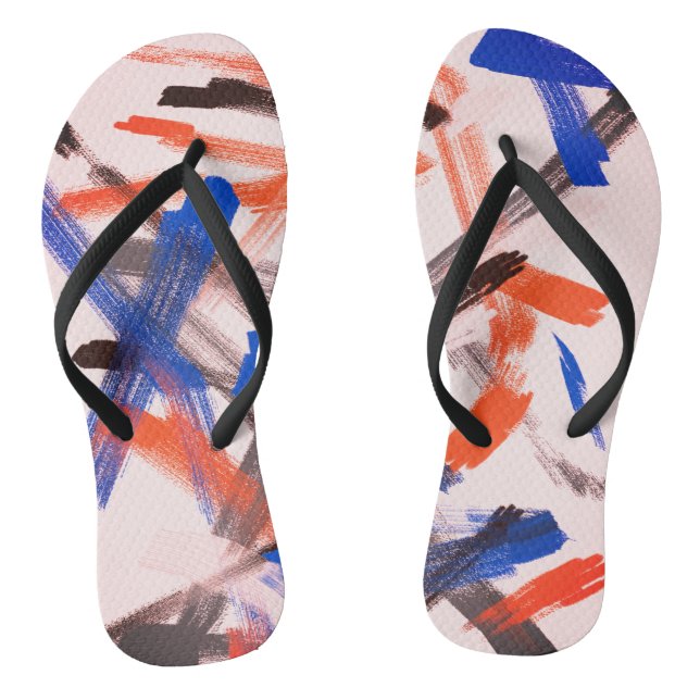 Tongs Pinceaux de peinture d'art abstrait Positive Flip  (Semelle)