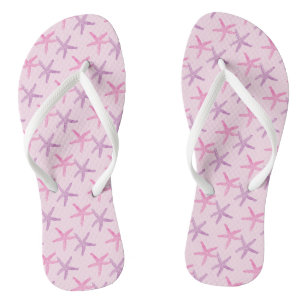 Tongs Pink and Purple Starfish