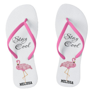 Flamant Rose Chaussures Tongs Zazzle FR