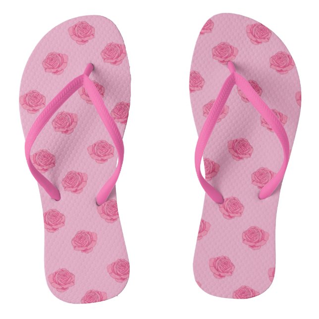 Tongs Pink roses (Semelle)