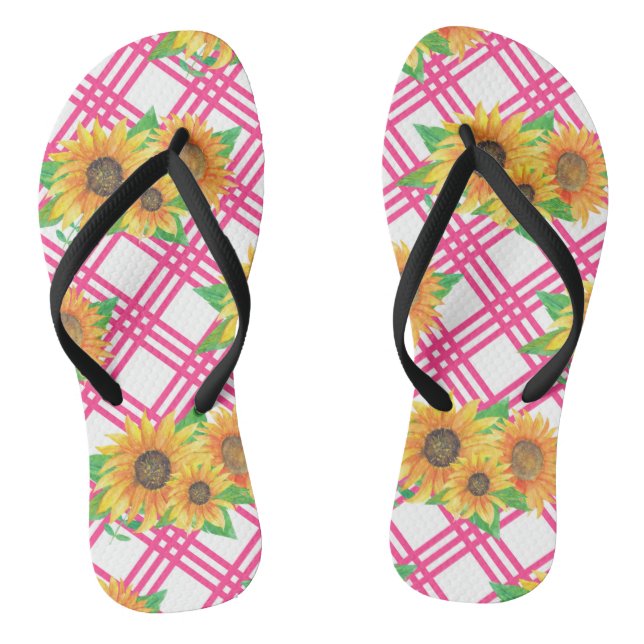 Tongs Pink Sunflower (Semelle)