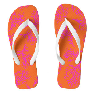 Tongs PixDezines fuschia coraux/do-it-yourself couleurs