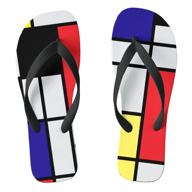Tongs PixDezines mondrian (Semelle)