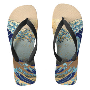 Tongs PixDezines Vintage, Grande Vague, Hokusai 葛飾北斎の神奈川