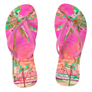 Tongs PixDezines Vintage Hawaii, baie de Mauna Lani