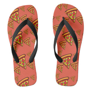 Tongs Pizza Friday Design - Flops pour adultes, large br