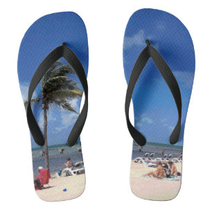 Tongs Plage avec Palm de coco