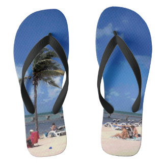 Tongs Plage avec Palm de coco