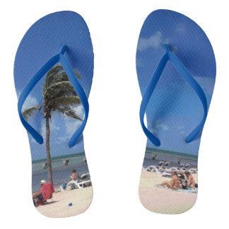 Tongs Plage avec Palm de coco