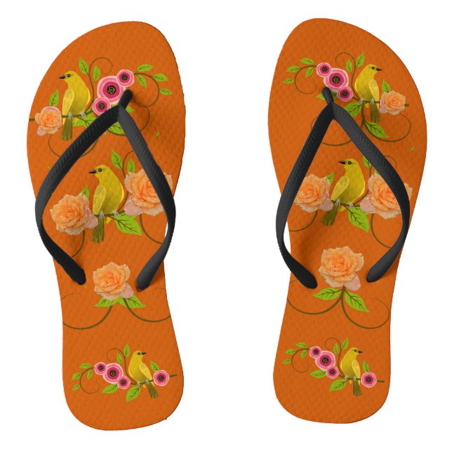 Tongs Plage de la Piscine Orange Brûlée (Semelle)