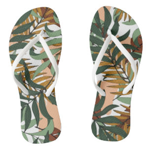 Tongs Plante exotique coloré tendance