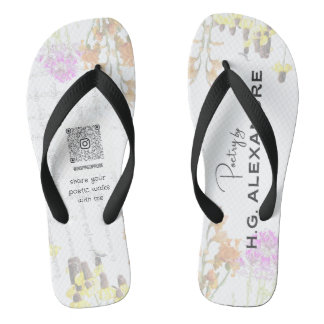 Tongs “Poetry Painted Softly” – Flip Flops