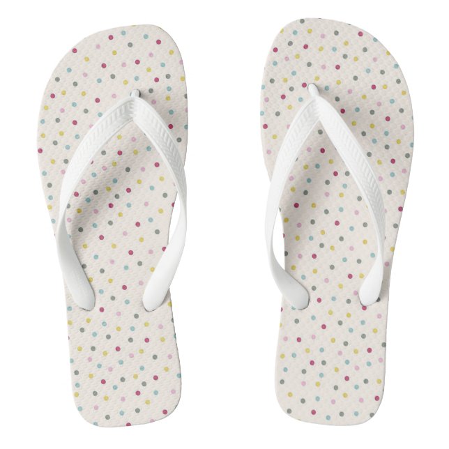 Tongs Points multicolores (Semelle)