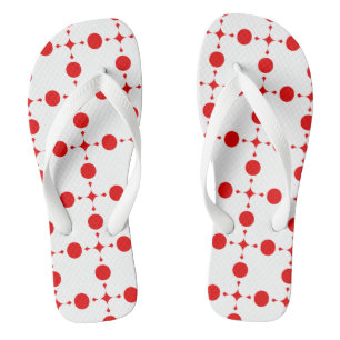 Tongs Points rouges, Motif à pois, Pois, Pointillé
