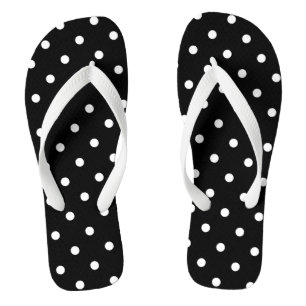 Tongs Pois blancs