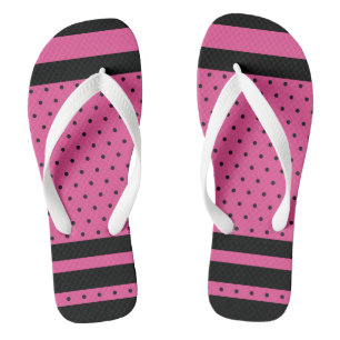 Tongs Pois et rayures
