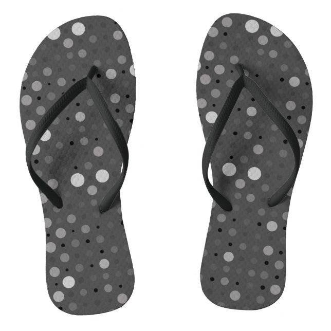 Tongs Polka Dot 01.Gray DGrey BG (Semelle)