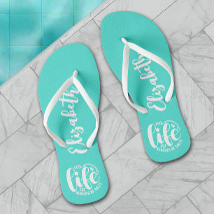 Tongs Pool Life Turquoise