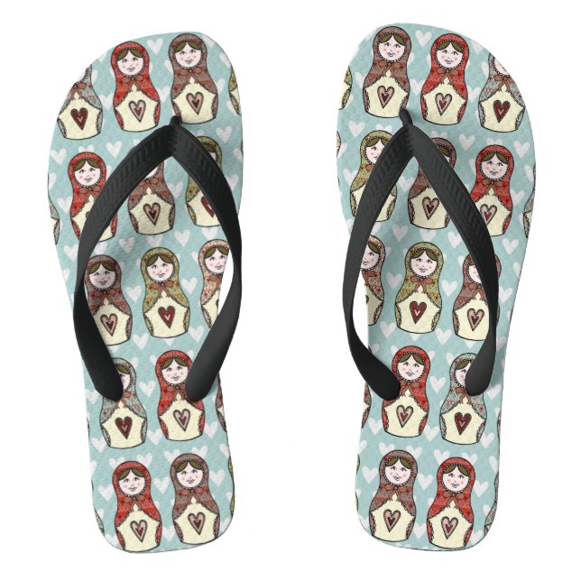 Tongs Poupée russe Matryoshka Beach Chaussures (Semelle)