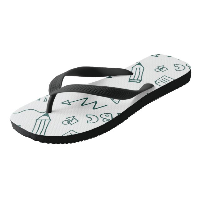 Tongs pour adultes, larges sangles (Incliné)