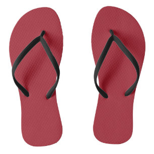Tongs Printemps Été Couleur Rouge