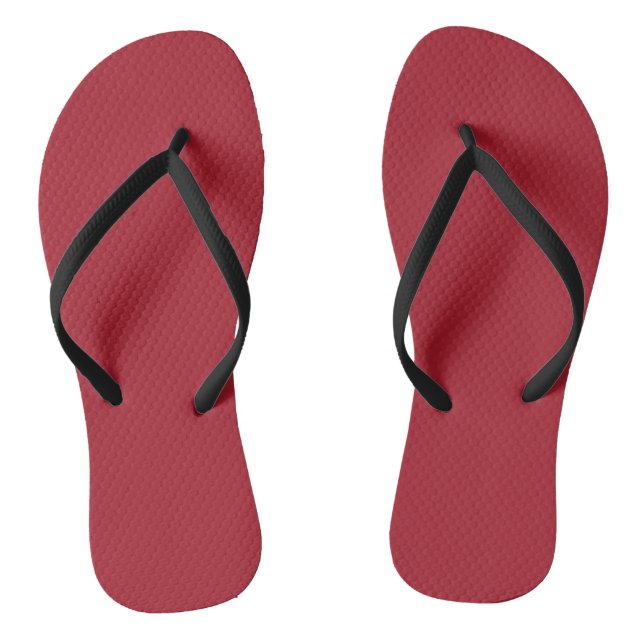 Tongs Printemps Été Couleur Rouge (Semelle)