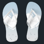 Tongs Quelque chose de bleu.<br><div class="desc">Quelque chose de vieux,  quelque chose de nouveau,  quelque chose d'emprunté,  quelque chose de bleu. Lorsque vous êtes prêt à échanger vos talons pour quelque chose de plus confortable pour danser dedans,  ces tongs peuvent juste faire le tour!</div>