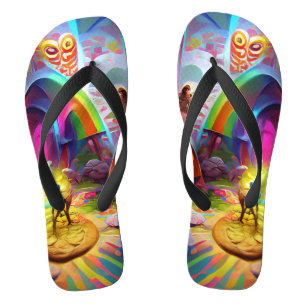 Tongs Quest for the Light Custom Created Flip Flops