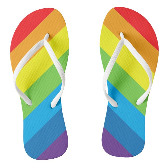 Tongs Rayures arc-en-ciel (Semelle)