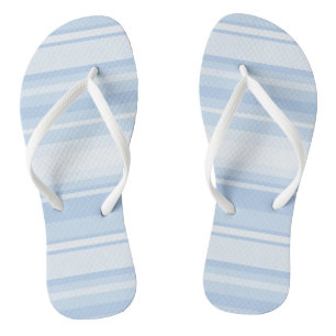 Tongs Rayures bleu bébé