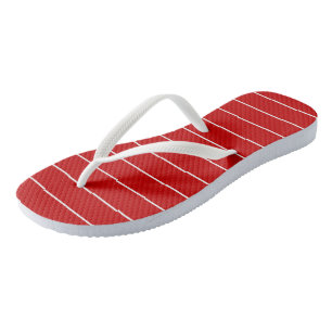Tongs Rayures rouges et blanches