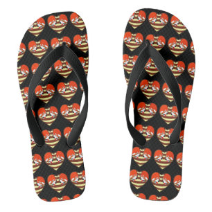 Tongs Red Panda Coeur d'amour