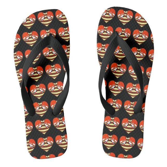 Tongs Red Panda Coeur d'amour (Semelle)