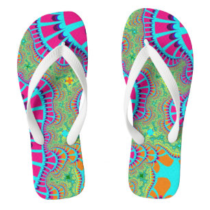Tongs Remise arc-en-ciel bleu clair
