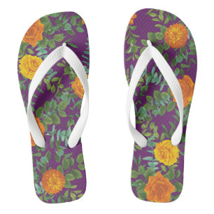 Tongs Ressort Rose orange violet Mariage
