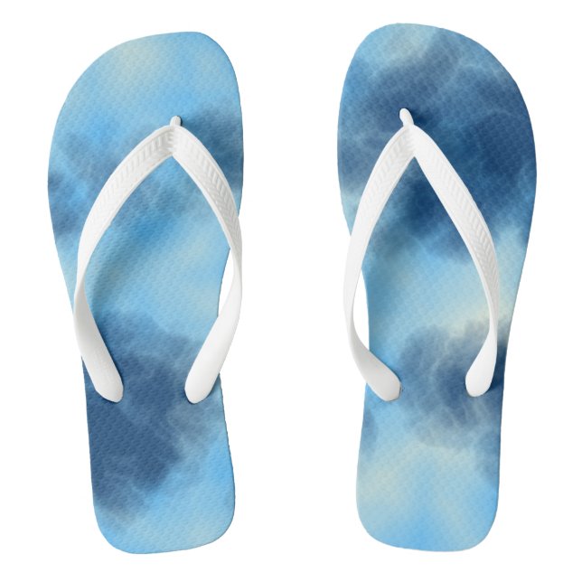 Tongs Résumé de Nuage Bleu (Semelle)