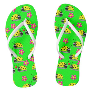 Tongs Retourner les taches Ladybug