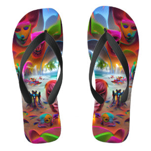 Tongs Rivière de Souls Beach Flip Flops personnalisés