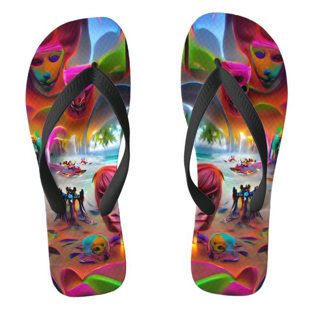 Tongs Rivière de Souls Beach Flip Flops personnalisés (Semelle)