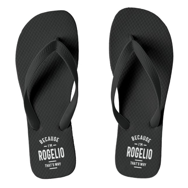 Tongs Rogelio Nom Personnalisé Anniversaire (Semelle)