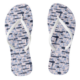 Tongs Rose bleu Beauty Care Motif