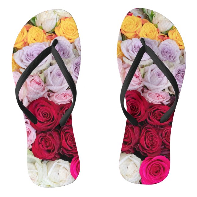 Tongs Roses Mixtes Colorées (Semelle)