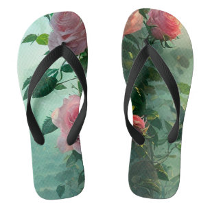 Tongs Roses roses - Tournes