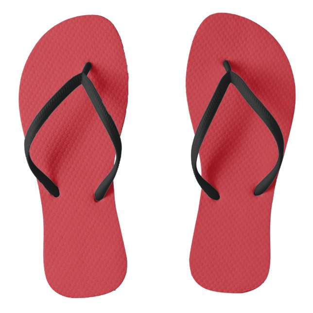 Tongs Rouge amarante (couleur unie)  (Semelle)