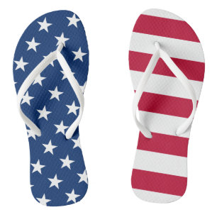 Tongs Rouge, blanc et bleu